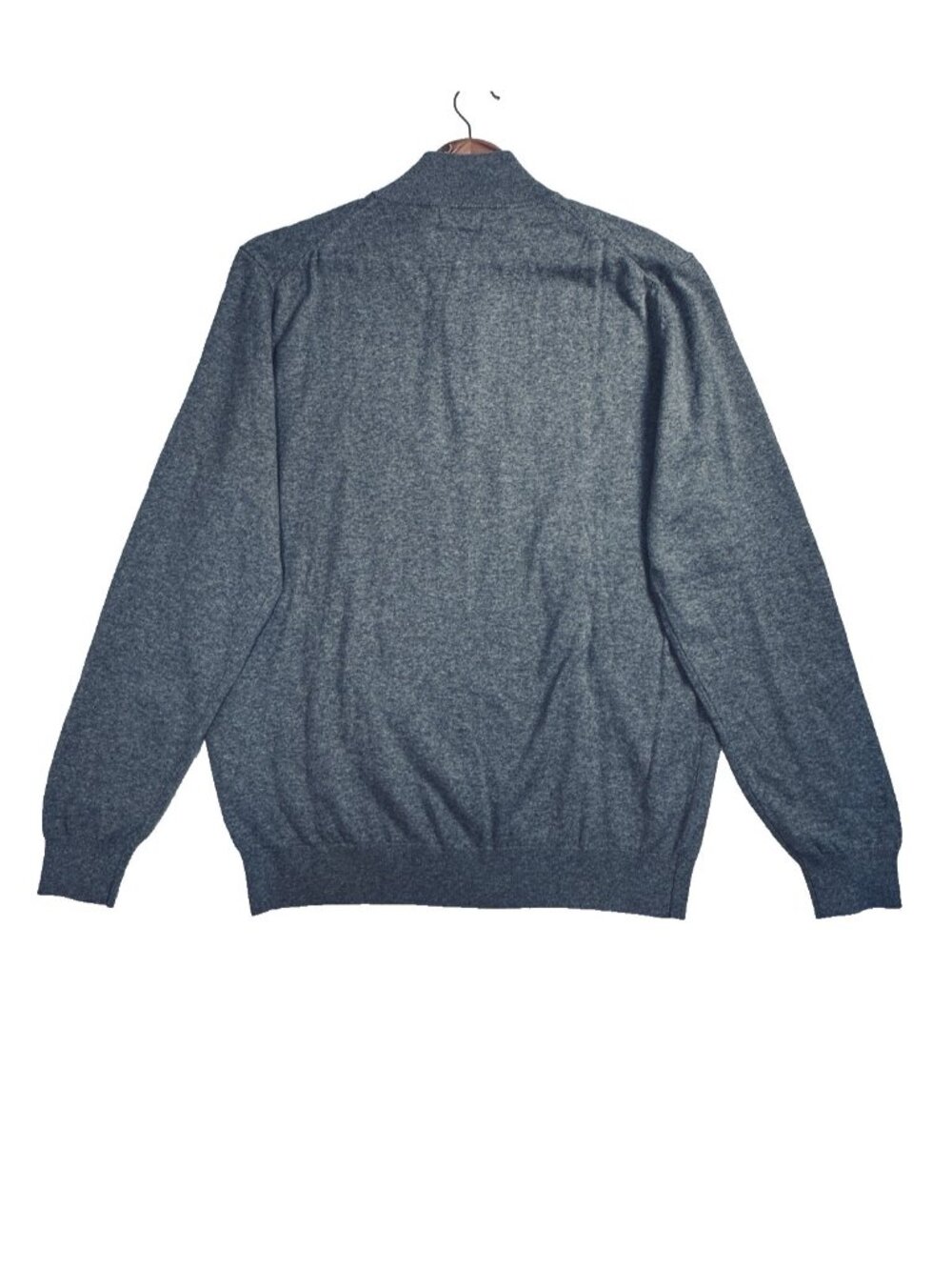 Collars & Co Luxury Touch Cashmere Blend Quarter Zip Sweater Grey XL NWT Golf - Picture 6 of 11
